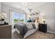 Inviting bedroom features a large window with a backyard view and decor for a relaxing space at 1213 Margo Mannor Dr, Fort Mill, SC 29708