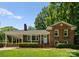 Charming brick home with a lush green lawn, inviting covered entrance, and classic architectural details at 1226 Tarrington Ave, Charlotte, NC 28205