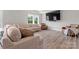 Spacious living room features recessed lighting, large windows and a large sectional at 1280 Winged Foot Dr, Denver, NC 28037