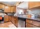 A well appointed kitchen featuring stainless steel appliances and stylish tile backsplash at 15152 Legend Oaks Ct, Indian Land, SC 29707
