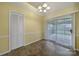 Dining room featuring tile floors and sliding door access to the patio at 1744 Marsley Ln, Rock Hill, SC 29730