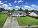 A well-maintained home features a lush front yard, complemented by mature trees at 1744 Marsley Ln, Rock Hill, SC 29730