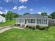Charming single-story home featuring a well-manicured lawn and lush landscaping at 1744 Marsley Ln, Rock Hill, SC 29730