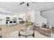 Spacious living area flowing into the kitchen and dining room, featuring hardwood floors and contemporary decor at 1815 Wildwood Dr, Charlotte, NC 28214