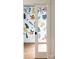 Bright room features a floral mural wall and hardwood floors, creating a cheerful and inviting atmosphere at 1833 The Plz, Charlotte, NC 28205