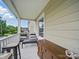 Inviting front porch featuring seating options and classic wood furniture at 211 S Rowan Ave, Spencer, NC 28159