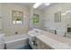 Bathroom featuring a vanity, a white bathtub and large mirror at 3345 Long Ferry Rd, Salisbury, NC 28146
