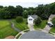 Charming two-story home with a well-manicured lawn and a two car garage at 5741 Bentgrass Run Dr, Charlotte, NC 28269