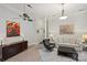 Bright living area showcases modern artwork, furnishings, and an open floor plan at 718 W Trade St # 105, Charlotte, NC 28202