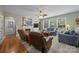 Inviting living room features a fireplace, media center and comfortable seating for relaxing and entertaining at 10703 Back Ridge Rd, Charlotte, NC 28277