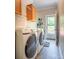 Laundry room features washer, dryer, and access to the outside at 119 Wade Dr, Kings Mountain, NC 28086