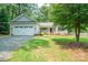 Charming single-story home with a well-maintained front lawn and a covered front porch at 121 Jefferson Dr, Locust, NC 28097