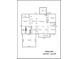 Floor plan of the main level with dimensions and layout of rooms at 1819 Brompton Ct, Newton, NC 28658