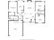 Detailed floor plan showcasing the layout and dimensions of the home at 212 Victoria Cir, York, SC 29745