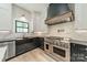 A modern kitchen with stainless steel appliances, elegant countertops, and stylish cabinetry for a sleek look at 2412 Kingsbury Dr, Charlotte, NC 28205