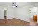 Spacious main bedroom with hardwood floors and an ensuite bathroom at 3090 Goblet Rd, Richburg, SC 29729