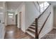 Entryway with staircase, hardwood floors, and natural light at 360 Sundown Rd, Mooresville, NC 28117