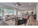 Spacious living room seamlessly connects to the kitchen, perfect for entertaining at 360 Sundown Rd, Mooresville, NC 28117