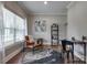 Bright office featuring hardwood floors, stylish decor, and lots of natural light at 360 Sundown Rd, Mooresville, NC 28117