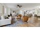 Open-concept living space blending a stylish kitchen, dining area, and comfortable seating at 3801 Rea Rd, Charlotte, NC 28226