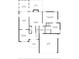 Detailed floor plan showcasing the layout of the main level, including the kitchen, living room, and primary bedroom at 4121 Cedar Point Ave # 28, Stallings, NC 28104