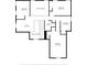 Upstairs floor plan featuring multiple bedrooms with floor measurements at 4121 Cedar Point Ave # 28, Stallings, NC 28104