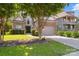 Charming home featuring a stone and vinyl exterior, well-manicured lawn, and a two-car garage at 4121 Cedar Point Ave # 28, Stallings, NC 28104