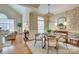 Cozy breakfast nook with floral wallpaper and plenty of natural light at 525 Queens Rd, Charlotte, NC 28207
