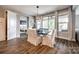Inviting dining room with sliding glass doors, leading to an outdoor deck for al fresco meals and relaxation at 7026 Wyngate Pl, Lancaster, SC 29720