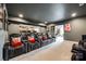 Luxurious home theater with comfortable seating and a view of the adjoining spaces at 7026 Wyngate Pl, Lancaster, SC 29720