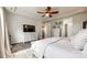 Spacious main bedroom with a large dresser, tv, and a king size bed providing a tranquil space at 7026 Wyngate Pl, Lancaster, SC 29720