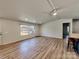 Spacious living room with door to outside and large window at 1038 Gold Mine Dr, Catawba, NC 28609