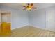 Bedroom featuring light blue walls and hardwood flooring at 108 Devynne Ct, Salisbury, NC 28146