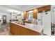 Bright kitchen with stainless steel appliances and a view of the dining area at 1738 Charlotte Hwy, Lancaster, SC 29720