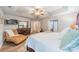 Spacious main bedroom features a ceiling fan, tray ceiling, and ensuite bathroom access at 211 Tyndale Ct, Waxhaw, NC 28173