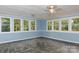 Sunroom with abundant natural light and unique flooring at 2605 Camelot Dr, Rock Hill, SC 29732