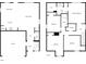 Detailed floor plan showcasing the layout of the first and second floors with bedrooms, bathrooms, and living areas at 2618 Mt Holly Huntersville Rd, Charlotte, NC 28214