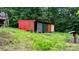 Exterior shot of outbuilding on wooded lot at 2951 Evergreen Trl, Vale, NC 28168