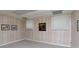 A finished basement with wood paneling, neutral carpet, and recessed lighting provides extra living space at 2972 Kaneland Ct, Rock Hill, SC 29732