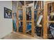 Storage area with caged doors, multiple shelving and wooden flooring at 310 Arlington Ave # 409, Charlotte, NC 28203