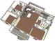 Detailed floor plan illustration showing room layouts, kitchen, bathrooms, and outdoor decks at 317 N Cemetery St, Richfield, NC 28137