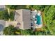 Stunning aerial view of home with luxurious pool, hot tub, and outdoor entertaining area surrounded by lush landscaping at 362 Windell Dr # 67, Fort Mill, SC 29708