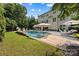 Backyard features in-ground pool, outdoor seating, and patio at 362 Windell Dr # 67, Fort Mill, SC 29708
