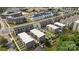 An aerial view of modern townhouses showcasing a mix of grey and beige tones at 3737 S Tryon St, Charlotte, NC 28217