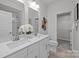 Bathroom showcasing a double vanity, modern fixtures, and a separate toilet room at 3737 S Tryon St, Charlotte, NC 28217