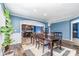 Stylish dining room with an open concept to kitchen, modern decor, and light-filled ambiance at 4518 Logging Rd, Lancaster, SC 29720