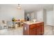 Modern kitchen featuring an island and breakfast nook at 4837 Autumn Oak Dr, Charlotte, NC 28269