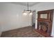 Features include hard surface floors, a modern light fixture, and a decorative fireplace at 804 N Main St, Oakboro, NC 28129