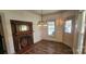 Features include hard surface floors, a modern light fixture, and a decorative fireplace at 804 N Main St, Oakboro, NC 28129