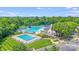 Community amenities include a large pool with lap lanes and a separate pool with a water slide at 9800 Walkers Glen Nw Dr, Concord, NC 28027